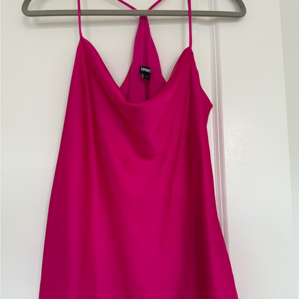 Express Women's Pink Halter Top